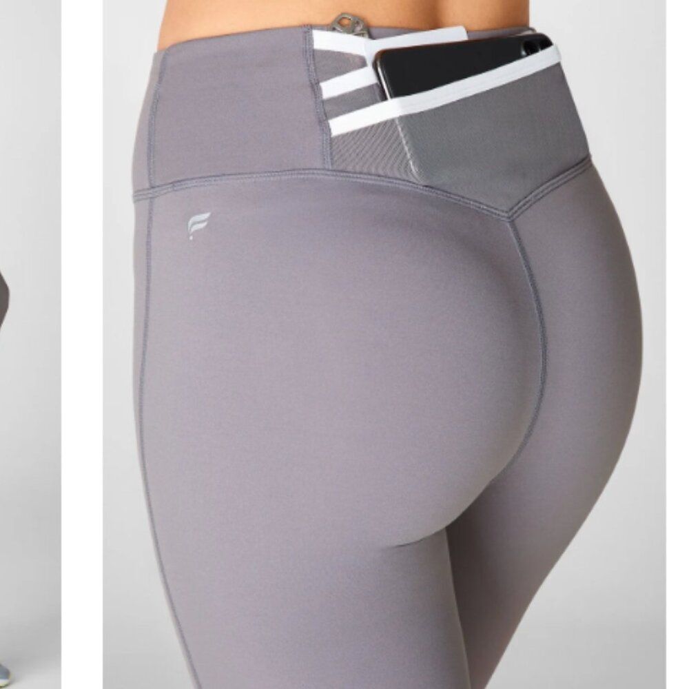 Fabletics Size Large Quarry Gray Trinity Motion 3… - image 2